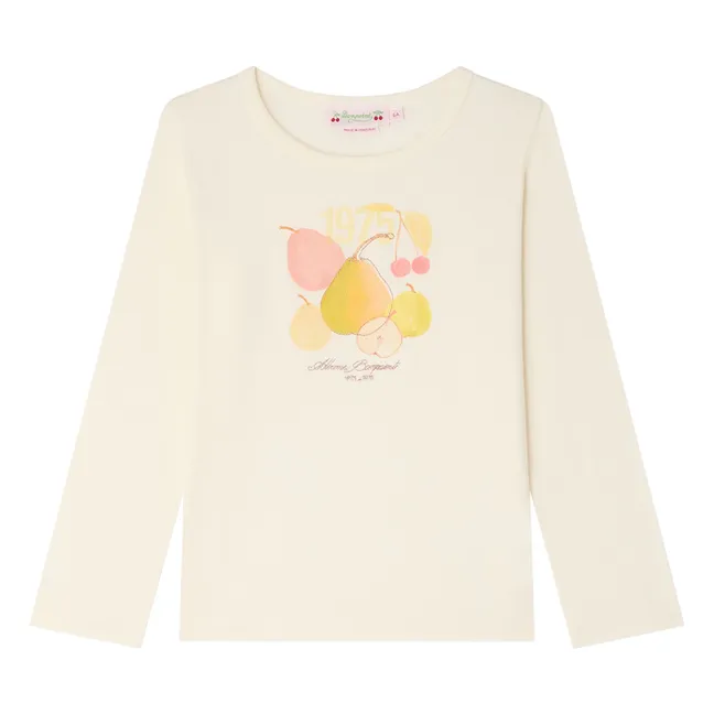 Tidjiane Maglia di pere in cotone biologico | Avorio