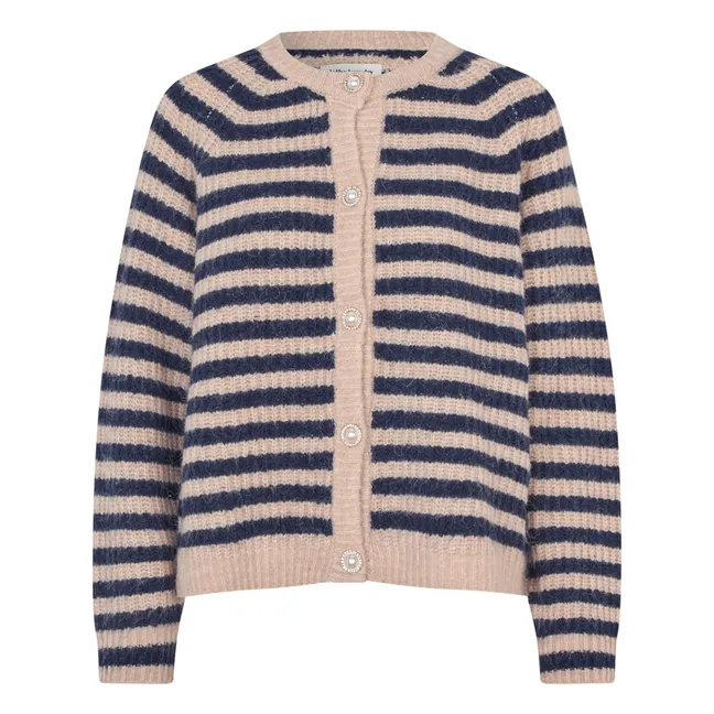 Strickjacke Nova Gestreift | Dunkelblau