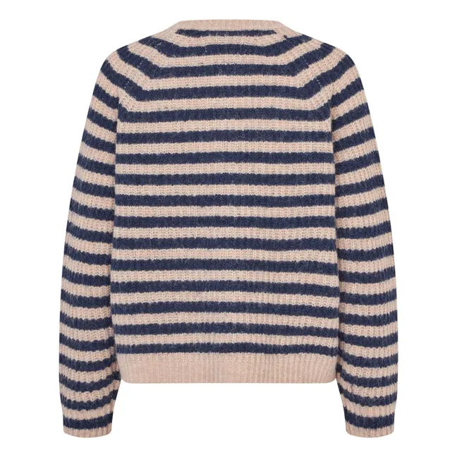 Strickjacke Nova Gestreift | Dunkelblau