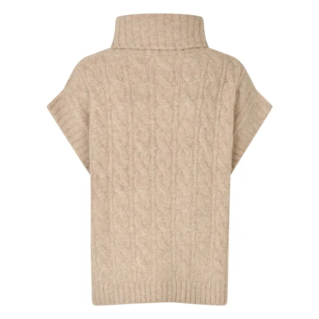 Ärmelloser Pullover Fresno | Sandfarben