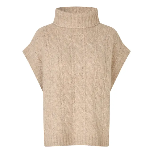 Ärmelloser Pullover Fresno | Sandfarben