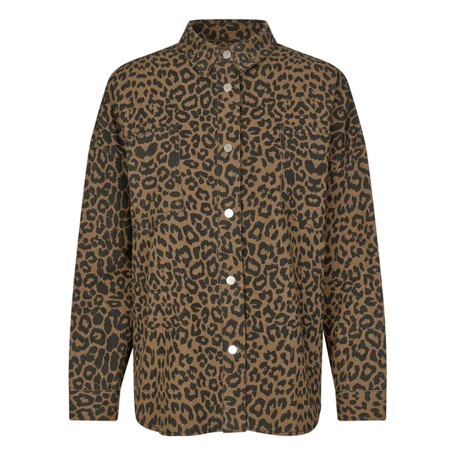 Sur-Chemise Veida Léopard | Marron