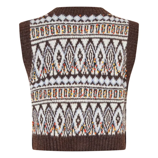 Gilet Sans Manches Francesca | Marron