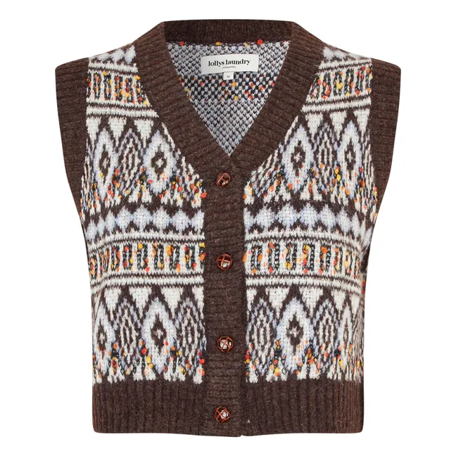 Gilet Sans Manches Francesca | Marron