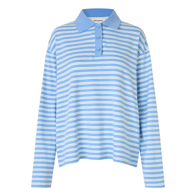 Polo Moby Rayé | Bleu Clair