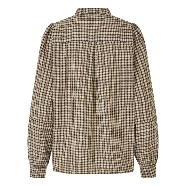 Blusa Lina Carreaux | Negro- Imagen del producto n°3