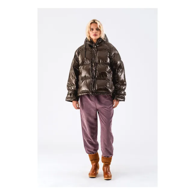 Chaqueta de plumón de fibra reciclada Shelby | Marrón