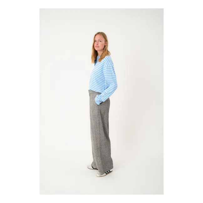 Polo-Shirt Moby Gestreift | Hellblau