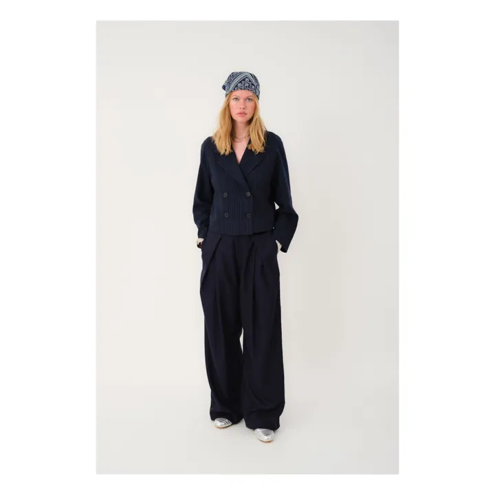 Pantalon Zola | Bleu foncé- Image produit n°1