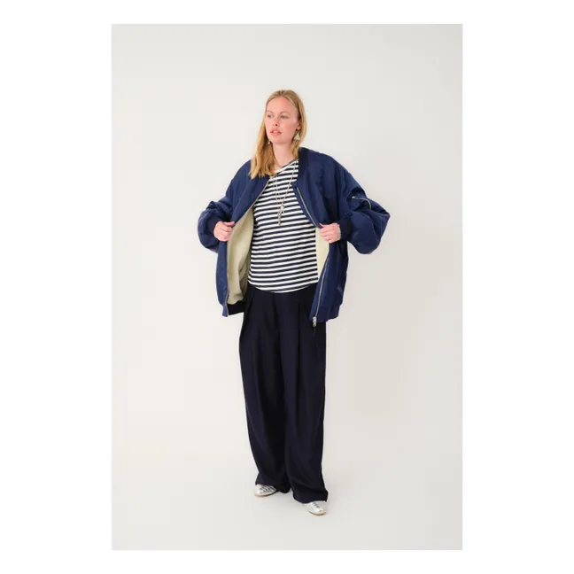 Bomber Lila | Bleu marine