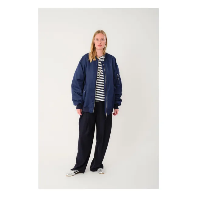 Bomber Lila | Bleu marine