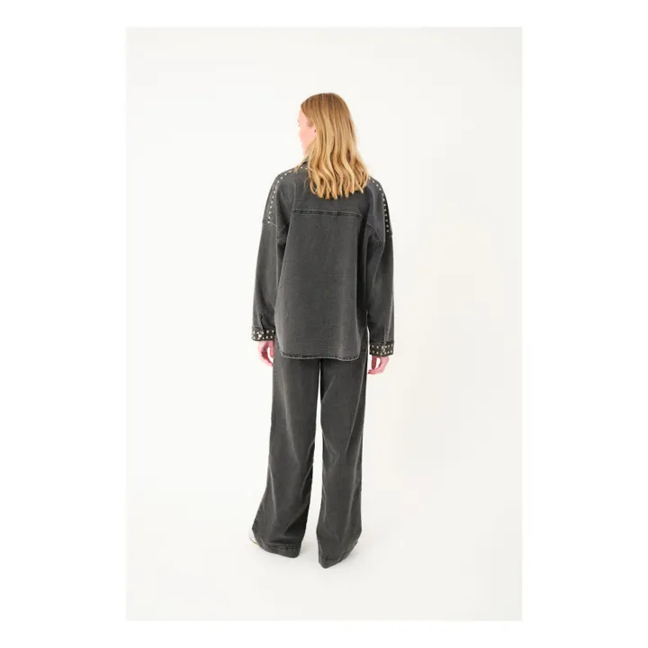 Sur-Chemise Veida Denim | Washed Black- Image produit n°2