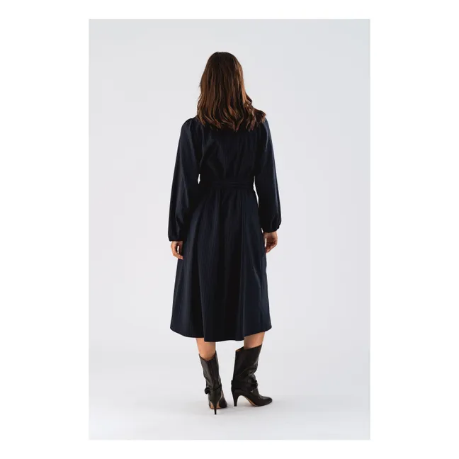 Kleid Paris gestreift | Navy