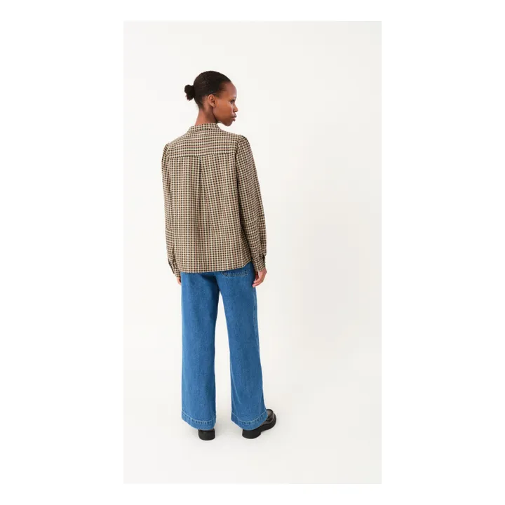 Blusa Lina Carreaux | Negro- Imagen del producto n°2