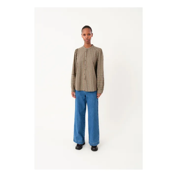 Blusa Lina Carreaux | Negro- Imagen del producto n°1