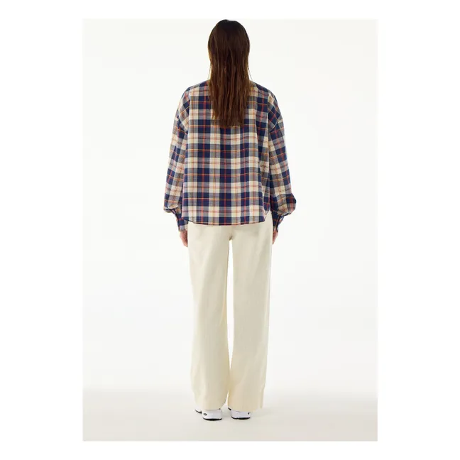 Blouse Tom Carreaux | Bleu marine