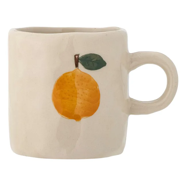 Agnès Orange stoneware mug