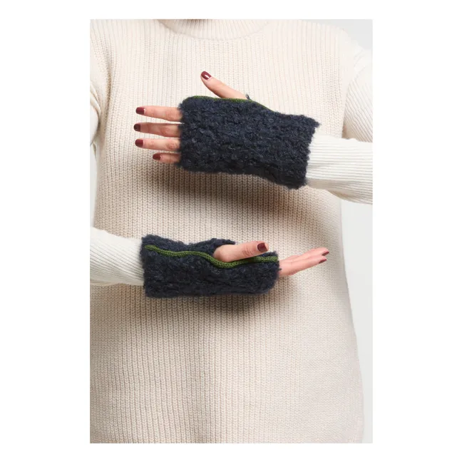 Guanti in alpaca super fine Asta | Blu notte