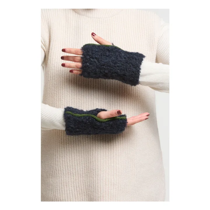 Mitaines Asta Alpaga Super Fine | Bleu nuit- Image produit n°0