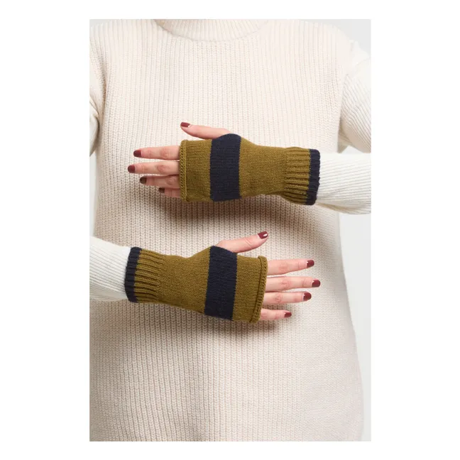 Viggo Wool mittens | Khaki