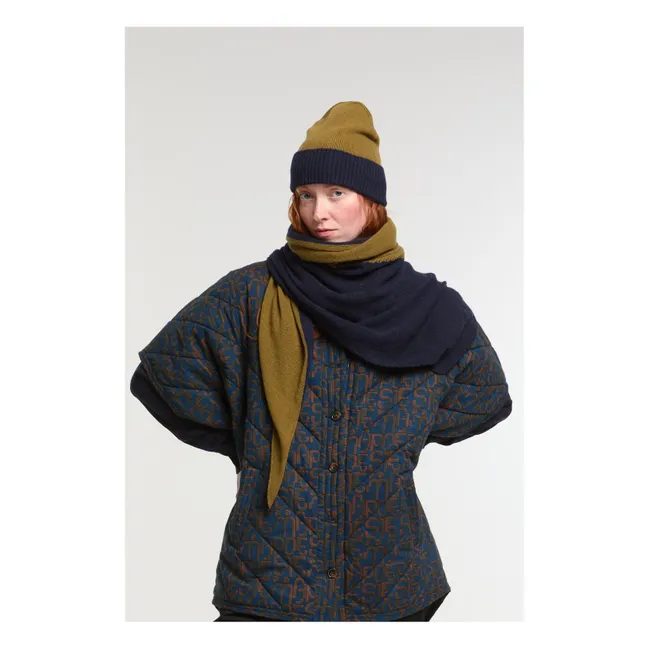 Viggo Wool Triangle Scarf | Khaki