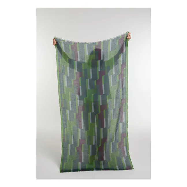 Edom Wool Scarf | Green