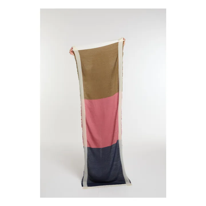 Foulard Suzon Laine | Bleu marine- Image produit n°0