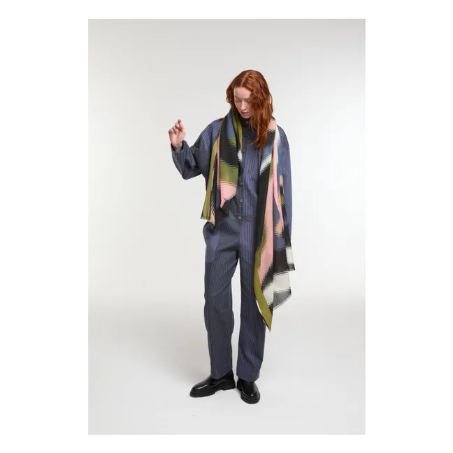 Foulard Mouvance Laine | Rose