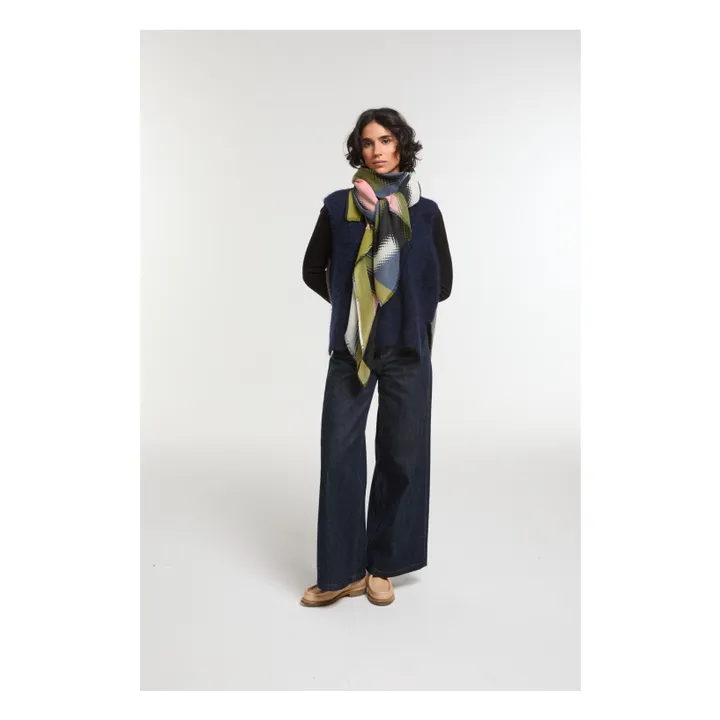 Foulard Mouvance Laine | Rose- Image produit n°1