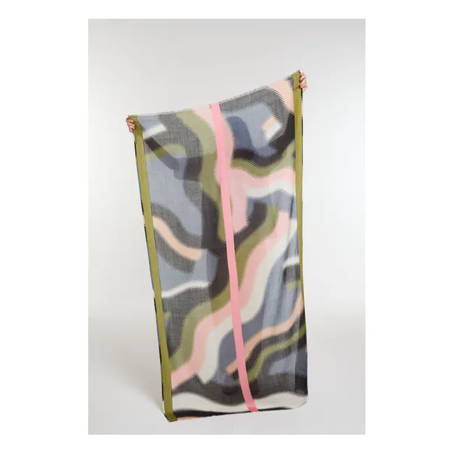 Mouvance Wool Scarf | Pink