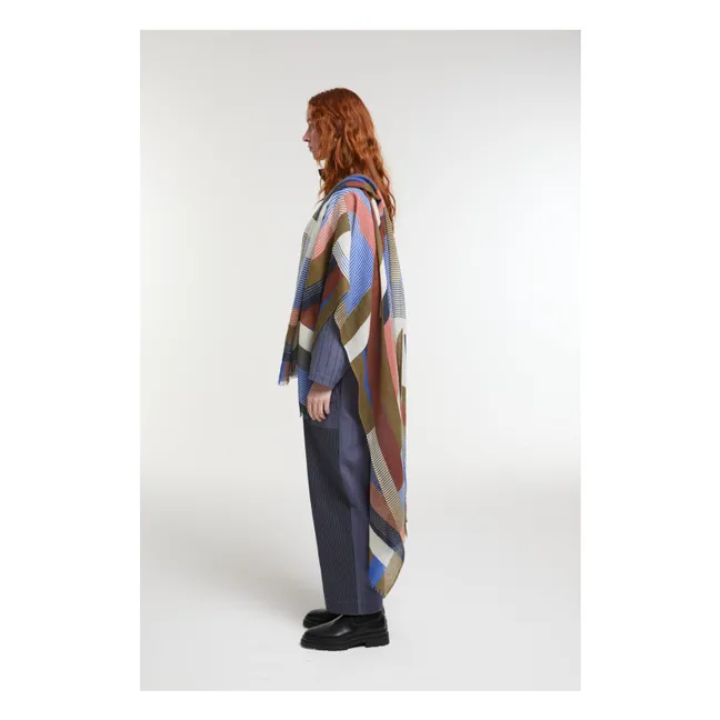 Sciarpa di lana Alchimie | Blu