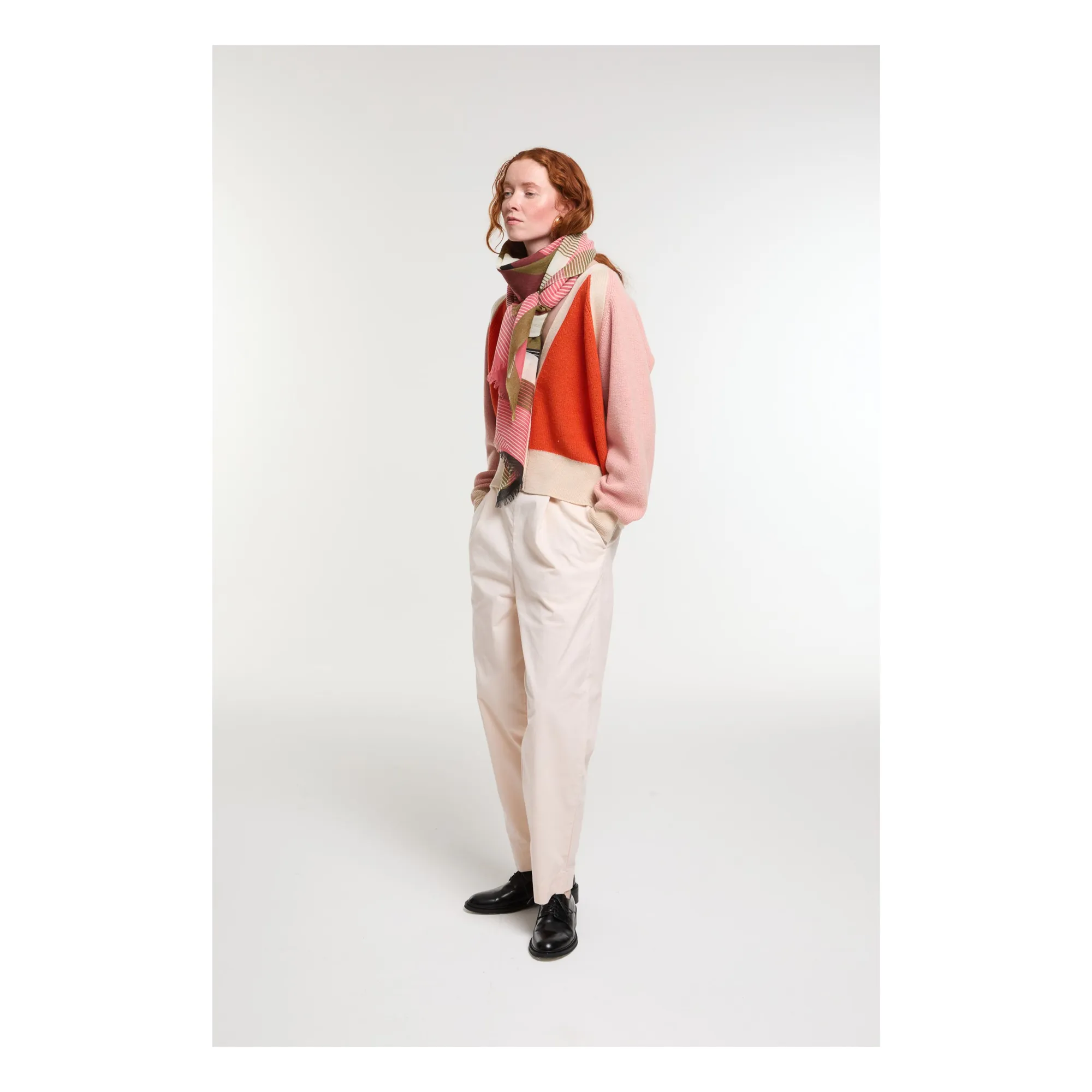 Mapoésie Pink Alchimie Wool Scarf