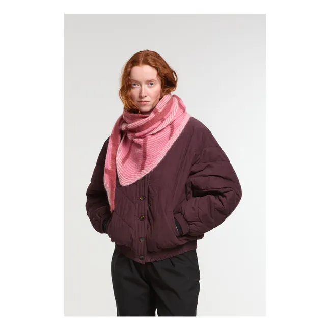 Sciarpa a triangolo Hind Baby Alpaca | Rosa