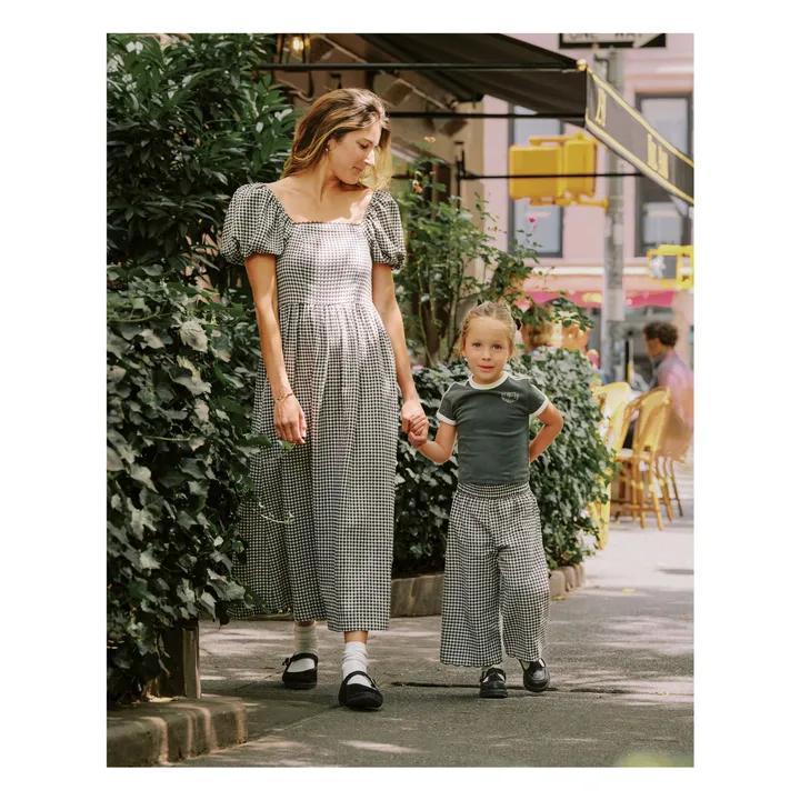 Pantalon Vichy | Noir- Image produit n°3