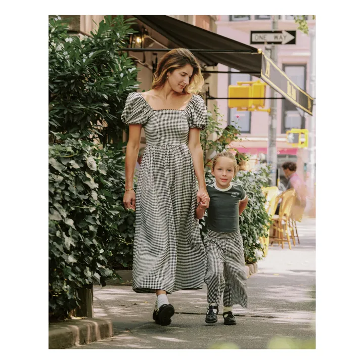 Pantalon Vichy | Noir- Image produit n°1