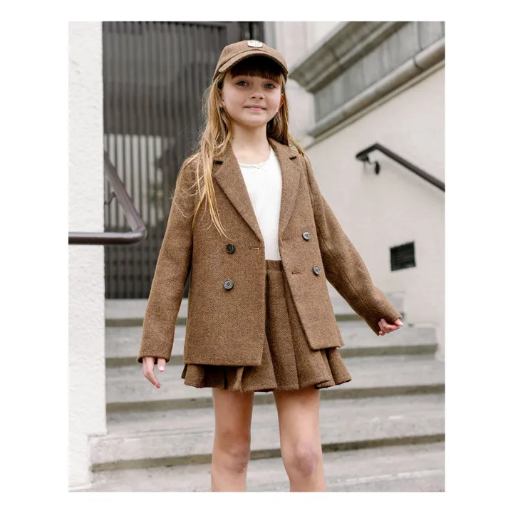 Veste Croisée Mini | Tabac- Image produit n°4