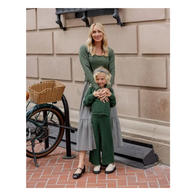 Flare Mesh Pants | Green