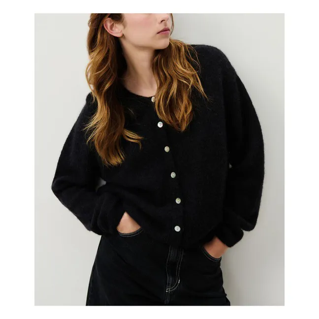 Chaleco Vitow de alpaca y lana | Negro