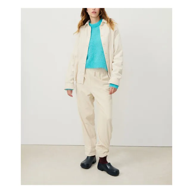 Sur-Chemise Velours Côtelé Padow | Ecru