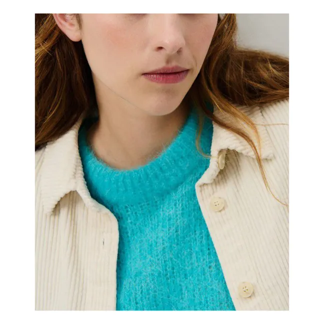 Sur-Chemise Velours Côtelé Padow | Ecru