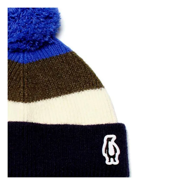 Gorro Busy Bug a rayas | Azul Marino