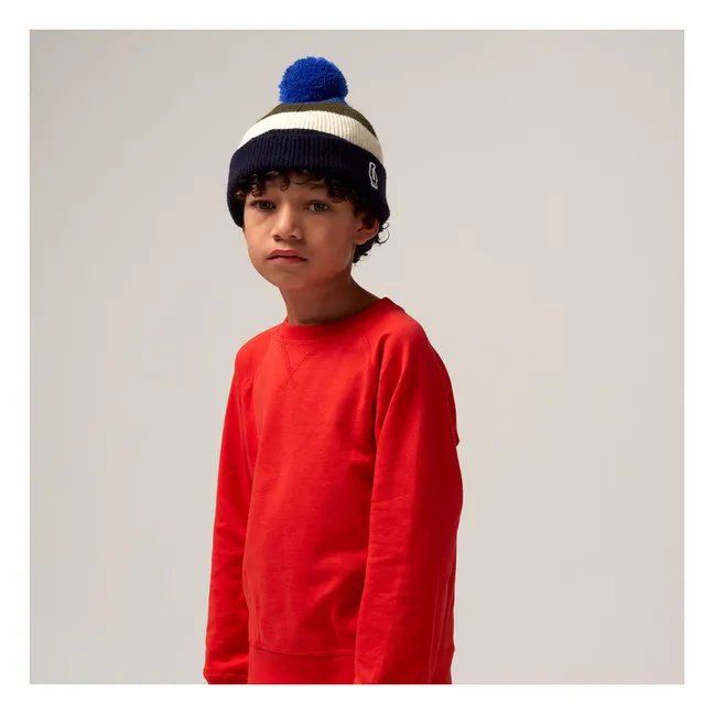 Gorro Busy Bug a rayas | Azul Marino