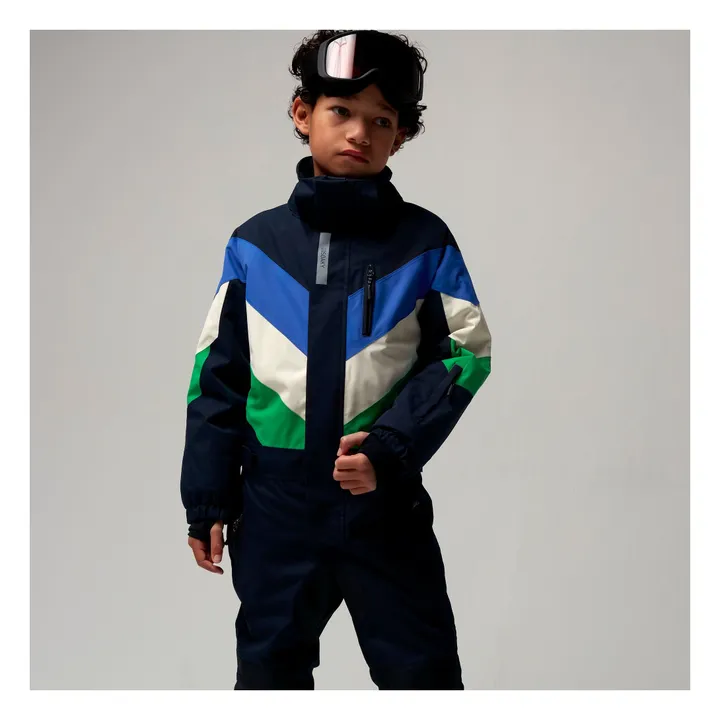 Lazy Lama Waterproof Ski Suit | Navy blue- Product image n°1