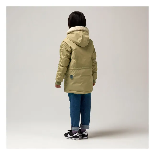 Parka impermeabile Funny Frog | Verde chiaro