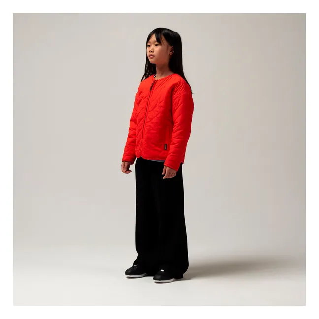 Veste Réversible Façon Sherpa Sleeping Lion | Rouge