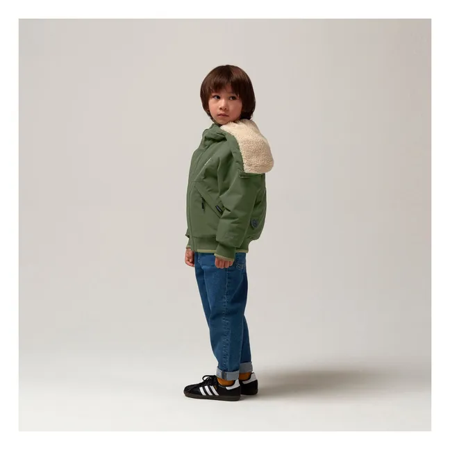 Chaqueta impermeable Tiger Feet | Verde Kaki