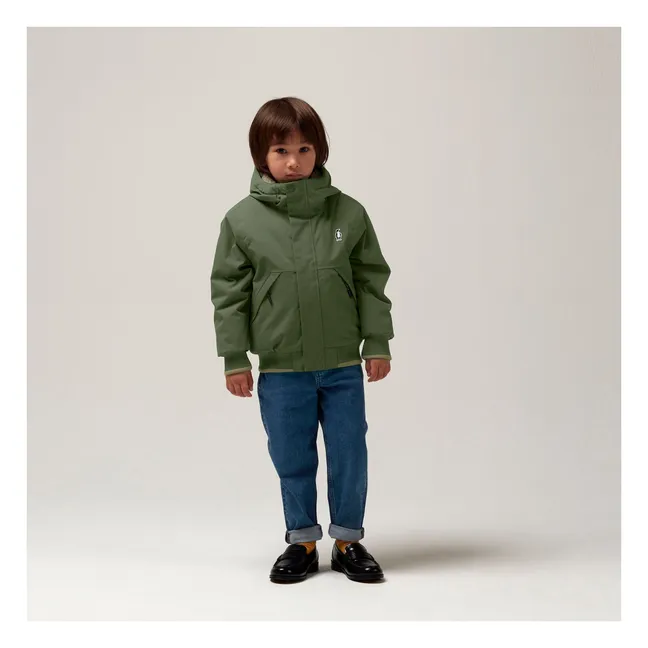 Chaqueta impermeable Tiger Feet | Verde Kaki