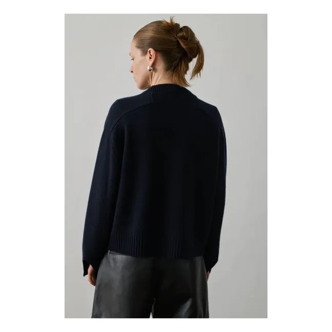Pull Will Laine Mérinos | Bleu marine