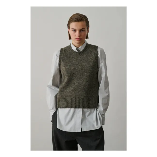 Pull Sans Manches Namaste | Gris chiné