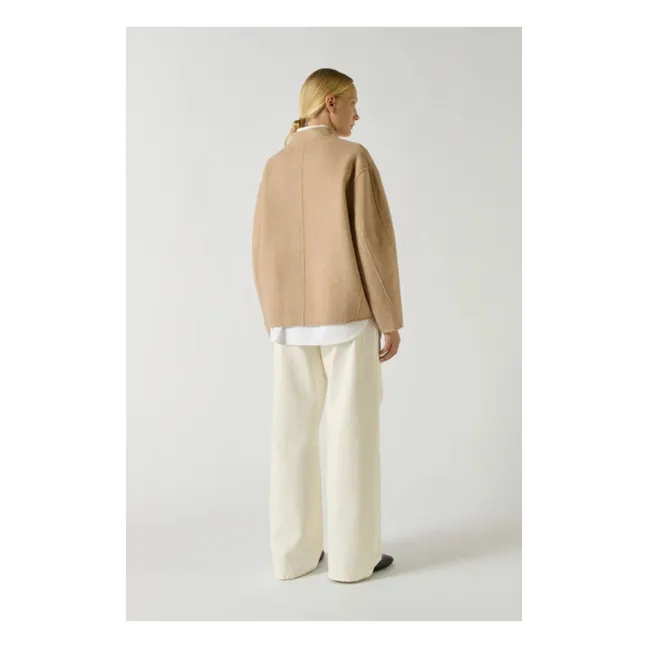 Manteau Windsor Laine | Beige chiné
